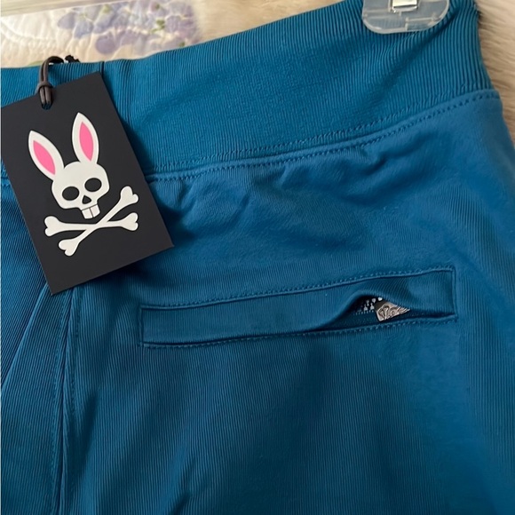 NWT- Psycho Bunny teal Sweatpants size kids Medium (10-12) - Picture 5 of 5